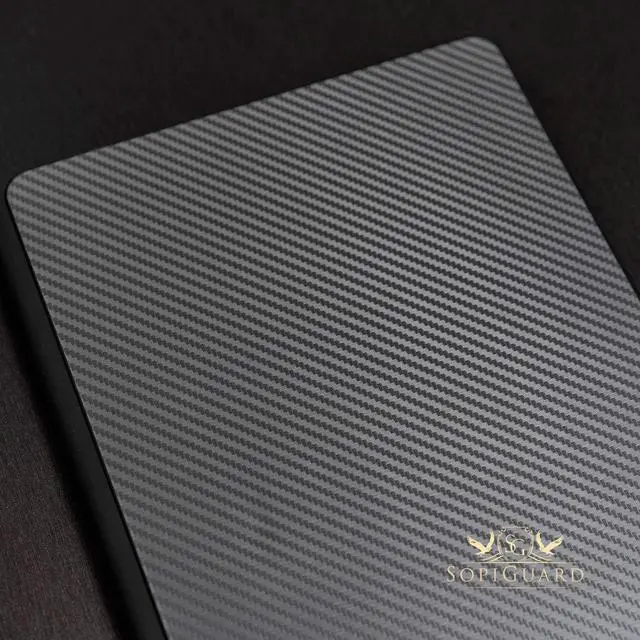 Alt view image 5 of 5 - SopiGuard Skin for iPad Pro Magic Keyboard 12.9 (iPad Pro A2229) Precision Edge-to-Edge Vinyl Sticker Top, Keyboard, and Rear Panel (Leather Textured)