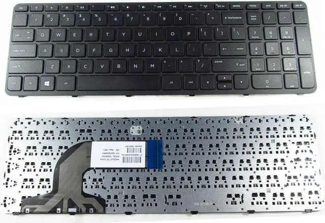 Main image of Yesvoo US Keyboard for HP 350 G1 / 350 G2 / 355 G1 / 355 G2 Series, P/N: 758027-001 759928-001, with Frame