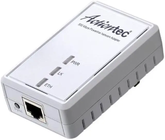 Alt view image 2 of 2 - Actiontec PWR511K01 500 Mbps HomePlug HD Powerline Wall Plug Network Adapter Kit (2 Units)