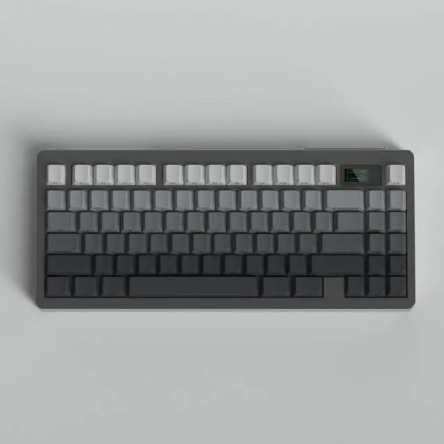 Alt view image 4 of 5 - Side Printed Keycaps Grey Gradient 125 Keys Cherry Profile PBT Heat Sublimation keycap for Mx Cherry Mechanical Keyboard (Side Print Grey)