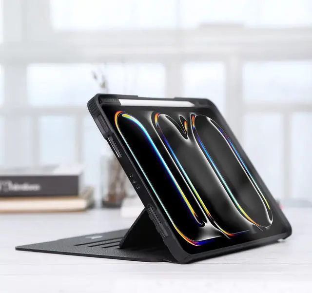 Alt view image 5 of 5 - ZtotopCases for New iPad Pro 13 Inch Case 7th Gen M4(2024)/ Pro 12.9 Inch 6th/5th/4th Generation 2022/2021/2020, [6 Magnetic Stand Angles] Protective Cover with Pencil Holder, Auto Wake/Sleep, Black