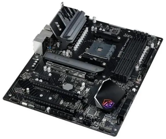 Alt view image 3 of 5 - ASRock AMD B550 PG Riptide ATX Motherboard Dual Channel DDR4 4933 MHz AM4 Socket 128 GB SATA3 6.0 Gb/s M.2