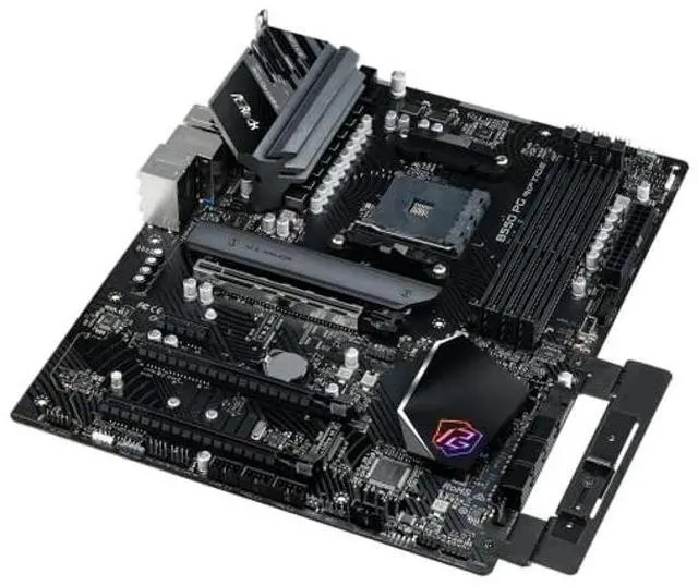 Alt view image 4 of 5 - ASRock AMD B550 PG Riptide ATX Motherboard Dual Channel DDR4 4933 MHz AM4 Socket 128 GB SATA3 6.0 Gb/s M.2