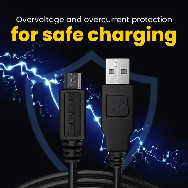 Alt view image 5 of 5 - (10-Pack) 15ft. Micro USB Cable, Charging & Data Transfer Android USB Cord, Compatible with Kindle Fire HD, 6 7 8 10 (1-8th Gen) Kindle Paperwhite Tablet, Bluetooth Speakers, Headphone (15-feet)