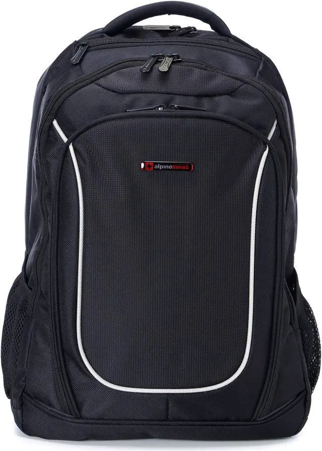 Main image of Alpine Swiss Oneida 15.6" Laptop Backpack With Tablet Sleeve & Mfg Warranty Black