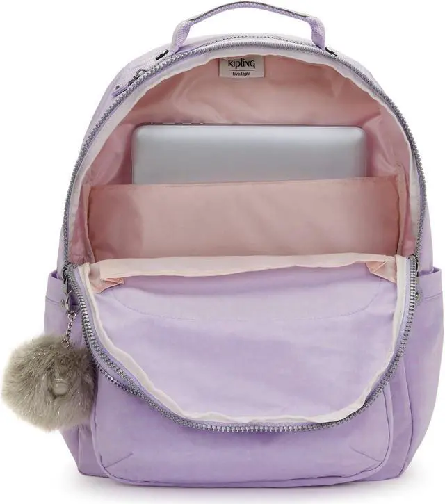 Alt view image 3 of 5 - Kipling Women's Seoul 15" Laptop Backpack, Durable, Roomy with Padded Shoulder Straps, Built-In Protective Sleeve