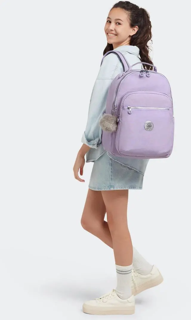 Alt view image 4 of 5 - Kipling Women's Seoul 15" Laptop Backpack, Durable, Roomy with Padded Shoulder Straps, Built-In Protective Sleeve