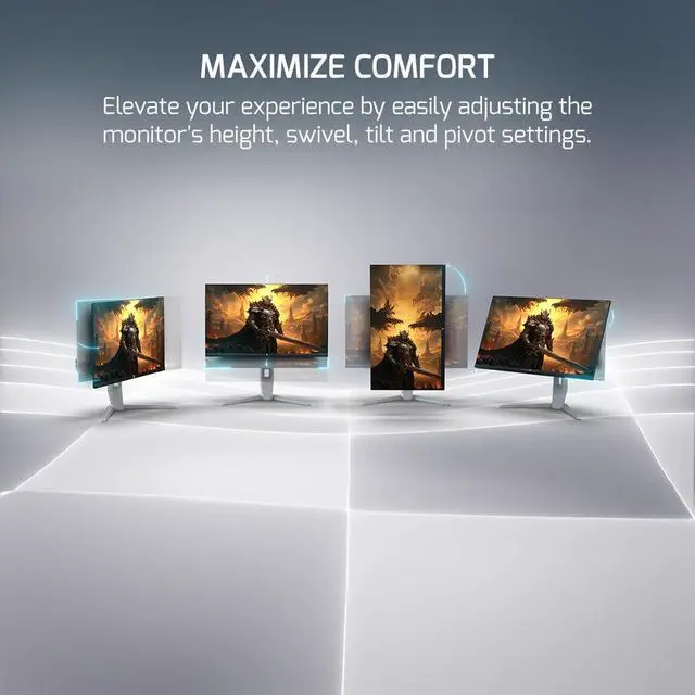 Alt view image 5 of 5 - GAMEPOWER Royal T20 27" 0.5ms, 180Hz, IPS, 2560X1440 QHD, HDR, sRGB%120(Highest) Realistic Colors, Zero Dead Pixel, Zero Frame, Adaptive sync, RGB Backlight Gaming Monitor