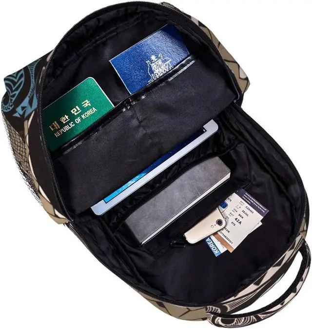 Alt view image 5 of 5 - DZUAIKIT Hawaiian Honu Polynesian Sea Turtle Casual Travel Backpack Lightweight Computer Bag Hiking College Laptop Bag for Aldult