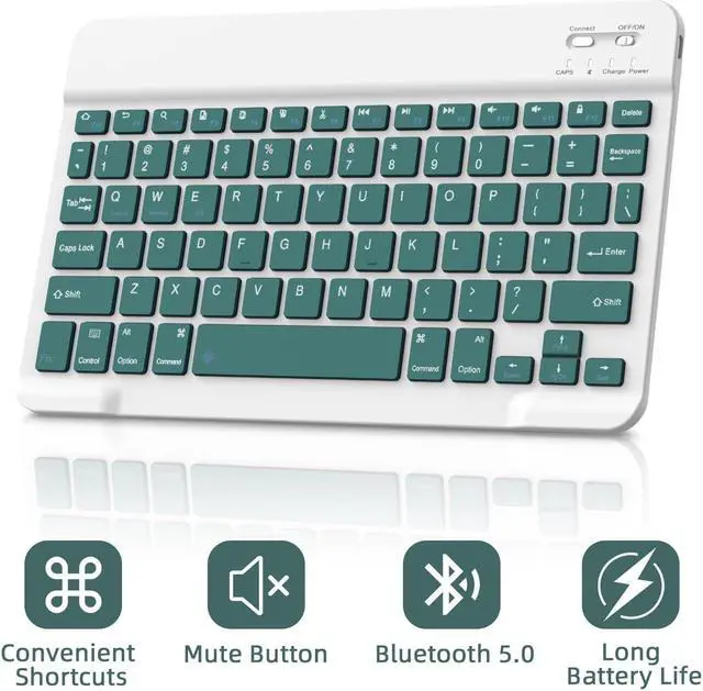 Alt view image 4 of 5 - GOKOCO for iPad Pro 11 inch M4 2024 Case with Keyboard-Keyboard Case for iPad Pro 11" 2024 with Pencil Holder,Wireless Detachable Keyboard,Auto Sleep/Wake Function-Dark Green
