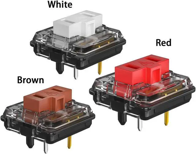 Alt view image 5 of 5 - Kailh Choc Low Profile Red Mechanical Keyboard Switches,1350 Chocolate Linear 5-Pin 50gf RGB SMD Gaming Switch (Red 72Pcs)