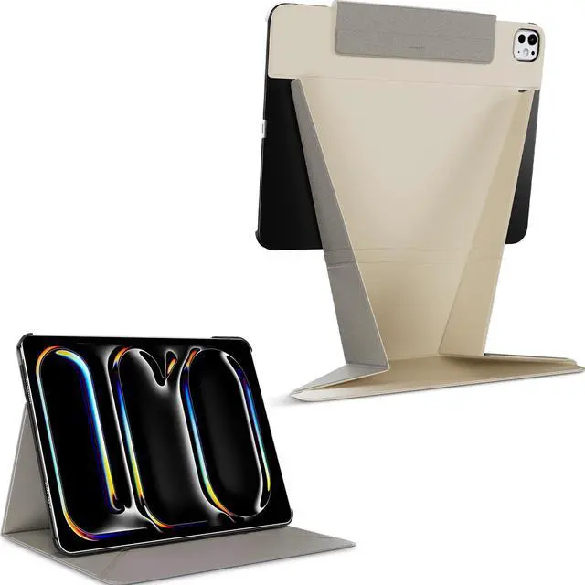 Main image of MAGEASY Tablet Case Compatible with 2024 iPad Pro 13" (M4), Turn iPad Into A Monitor, Float Folio Case Scratch & Discolor Resistant, Light & Portable iPad Stand | Lift - Starlight White