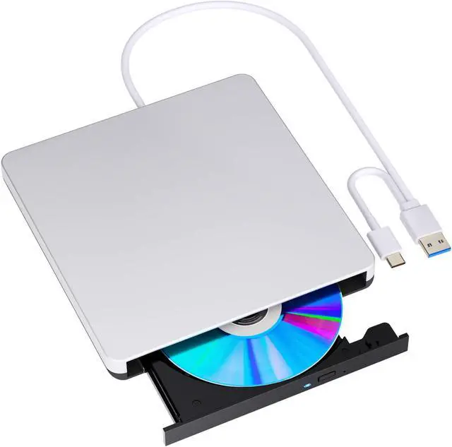 Main image of POTVMOSL External Compatible Blu ray Drive Player Read/Write Portable Drive Burner Compatible USB 3.0 and Type-C DVD Burner Compatible with Win8/Win10/ Win11 for MacBook Laptop Desktop
