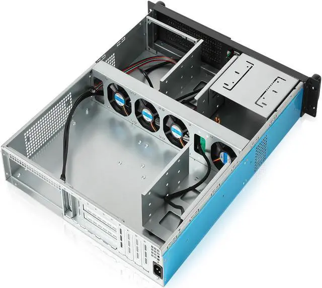 Alt view image 5 of 5 - RackChoice 2U Rackmount Server Chassis 2x5.25 + 6x3.5 ATX/MATX Support ATX PSU with Either top or Side Cooling