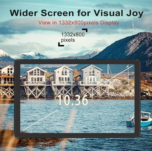 Alt view image 4 of 5 - SEBBE Tablet 10.36 Inch Touch Tablet Android 11 Octa-Core 2.0 GHz, 5G+2.4G WiFi 4GB RAM+64GB ROM (128GB TF), 1332 * 800 HD IPS Display / 8MP+5MP / 8000mAh / Bluetooth 5.0 - Grey