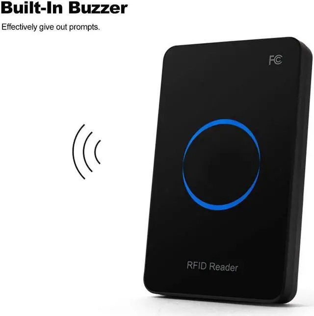 Alt view image 4 of 5 - Smart USB UHF RFID Reader 915Mhz, USB Desktop Contactless Card Reader Writer, Electronic Tag Access Card Reader for ISO180006C/ISO180006B Label