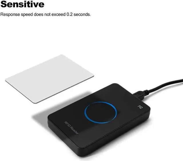Alt view image 5 of 5 - Smart USB UHF RFID Reader 915Mhz, USB Desktop Contactless Card Reader Writer, Electronic Tag Access Card Reader for ISO180006C/ISO180006B Label