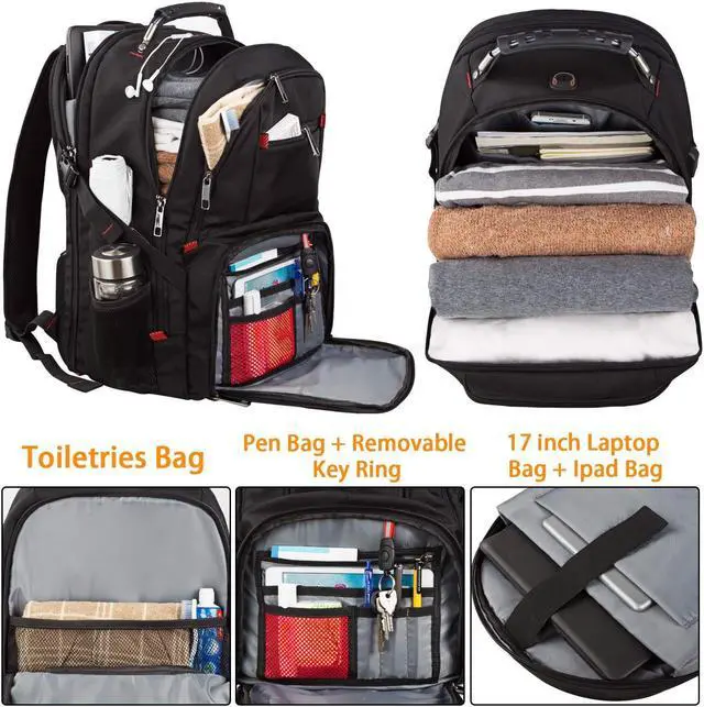 Alt view image 2 of 5 - LTINVECK Travel Laptop Backpack, Extra Large Backpack for Men Women with USB Charging Port, TSA Friendly Heavy Duty Big Business Computer Bag Tech Backpacks Bag Fit 17 Inch Laptops, RFID Backbag