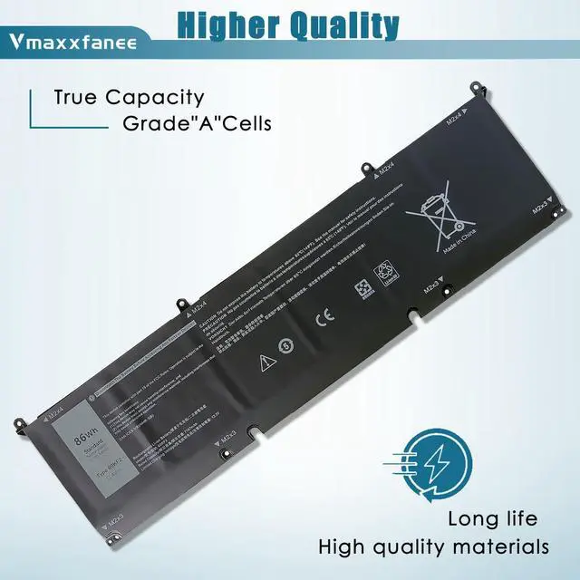 Alt view image 3 of 5 - Vmaxxfanee 69KF2 86Wh Laptop Battery Replacement for Dell Precision 5560 5550 XPS 15 9500 9510 Alienware M17(R3 R4) M15 (R3 R4 R5 R6 R7) Vostro 7510 7610 Series 7167mAh
