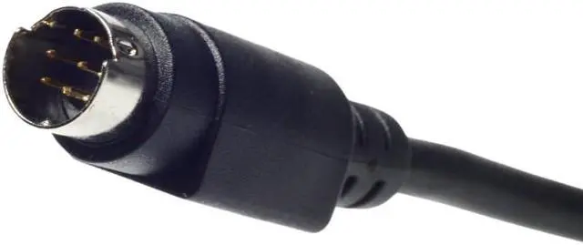 Alt view image 2 of 5 - Wirenest 25ft VISCA PTZ Daisy Chain Camera Control Cable for Sony EVI/BRC/SRG Series RS232 8 Pin Mini DIN to 8 Pin Mini DIN Serial