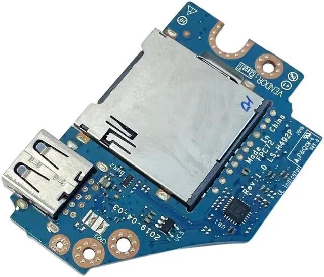 Main image of ZAHARA SD Card Reader USB Port Board Replacement for HP Omen 17-CB LS-H492P L57370-001 L61629-001 17-CB0002CA 17-CB0020NR 17-CB0092NR 17-CB1002CA 17-CB1010CA 17-CB1055CL