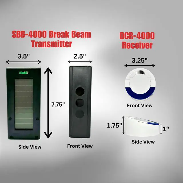 Alt view image 4 of 5 - Dakota Alert SBA-4000 Solar Break Beam Driveway Alarm Kit - Long Range, Outdoor, Weatherproof, Up to 1 Mile Wireless Range - Includes SBA-4000 Transmitter and DCR-4000 Receiver