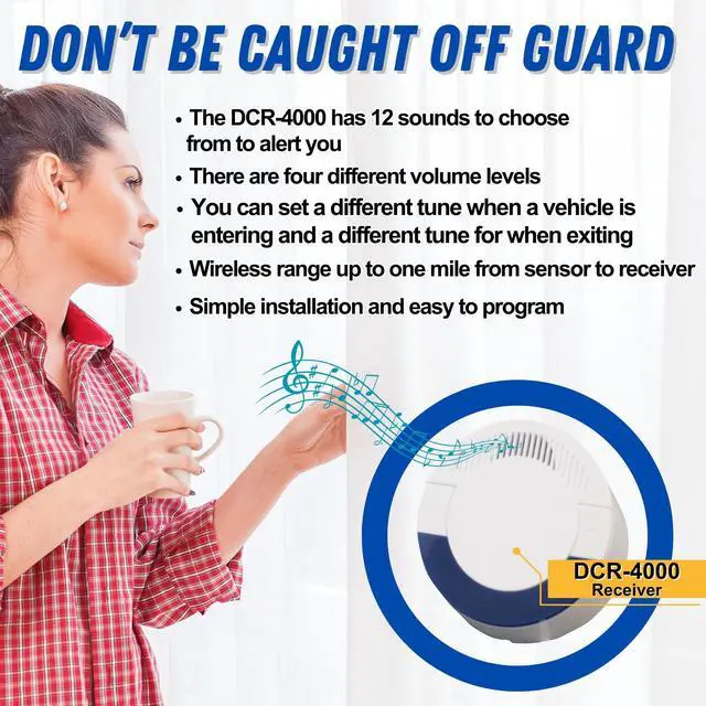 Alt view image 5 of 5 - Dakota Alert SBA-4000 Solar Break Beam Driveway Alarm Kit - Long Range, Outdoor, Weatherproof, Up to 1 Mile Wireless Range - Includes SBA-4000 Transmitter and DCR-4000 Receiver
