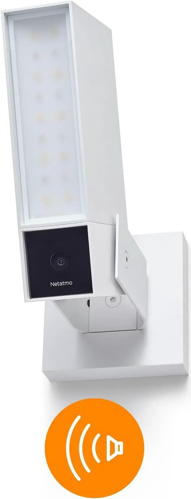 Alt view image 3 of 5 - Netatmo Smart Outdoor Security Camera with 105-dB Siren & WiFi | Sends Alerts to Your Smartphone | Floodlight & Movement Detection | Night Vision | Security Without Monthly Fees (White)