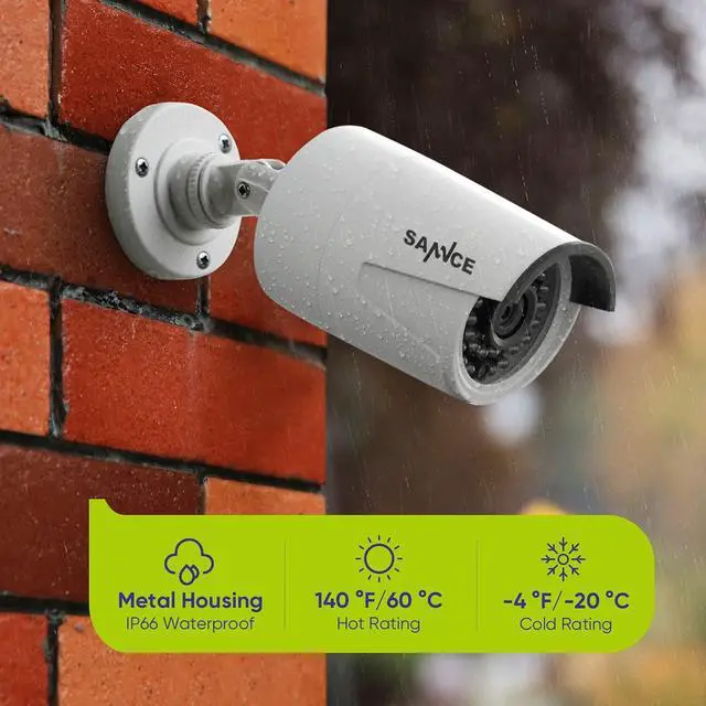 Alt view image 4 of 5 - SANNCE 8CH 4K PoE Home Security Camera System, 4pcs Wired 3MP Outdoor PoE Cameras, 3MP 8-Channel NVR Security System with 1TB HDD for 24/7 Recording, Smart Playback, Instant Email Alert with Images