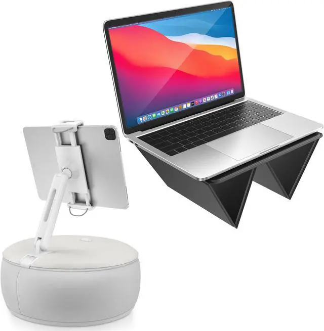 AboveTEK Tablet Pillow Holder for Bed, Hands Free 360deg Swivel