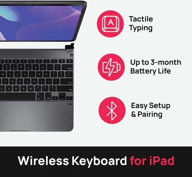 Alt view image 2 of 5 - Brydge 12.9 Pro (3rd Generation, 2018 Model) (New: for iPad 3rd & 4th Gen (2018 & 2020, Space Gray)