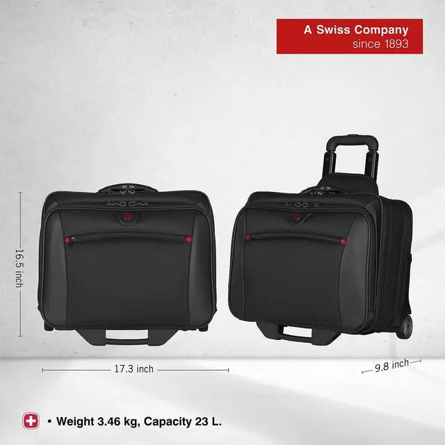 Alt view image 2 of 5 - Wenger Patriot Rolling Case Blk Up To 17IN Laptop with notebook Case (WA-7953-02F00)
