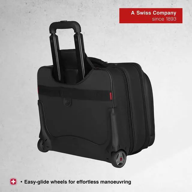 Alt view image 3 of 5 - Wenger Patriot Rolling Case Blk Up To 17IN Laptop with notebook Case (WA-7953-02F00)