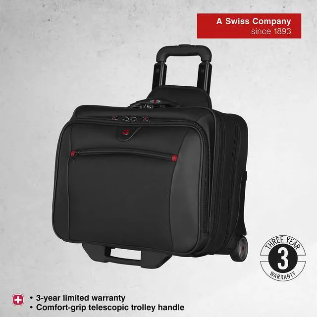 Alt view image 5 of 5 - Wenger Patriot Rolling Case Blk Up To 17IN Laptop with notebook Case (WA-7953-02F00)