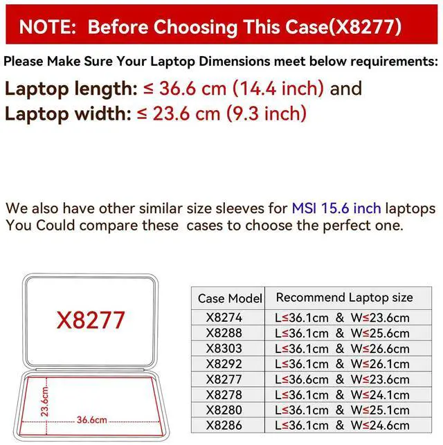Alt view image 2 of 5 - Smatree Hard EVA Protective Sleeve Case Compatible for 15.6 inch MSI Prestige 15 A11SCS/A11SCX/A11SC, for 15.6 inch MSI Prestige 15 A10SC, for 15.6 inch MSI Stealth GS66 12UHS/12UH/12UGS Laptop(X8277)