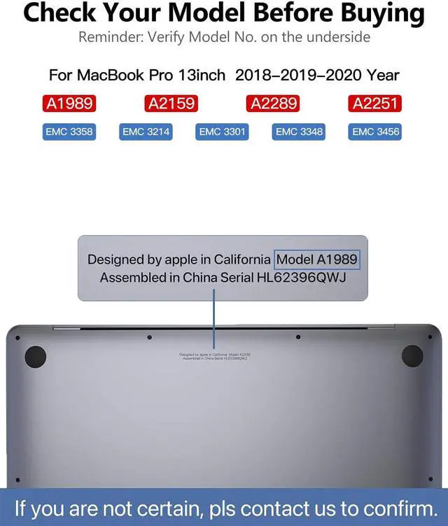Alt view image 2 of 5 - LHM A1989 A2159 A2289 A2251 Screen Replacement for MacBook Pro 13.3" 2018-2019-2020 Year Retina (EMC 3358 3214 3301 3348 3456) 2560x1600 Full LCD Screen Display Assembly with Fix Kit (A1989-Grey)