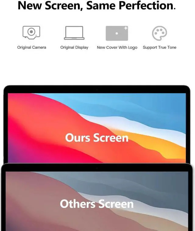 Alt view image 4 of 5 - LHM A1989 A2159 A2289 A2251 Screen Replacement for MacBook Pro 13.3" 2018-2019-2020 Year Retina (EMC 3358 3214 3301 3348 3456) 2560x1600 Full LCD Screen Display Assembly with Fix Kit (A1989-Grey)