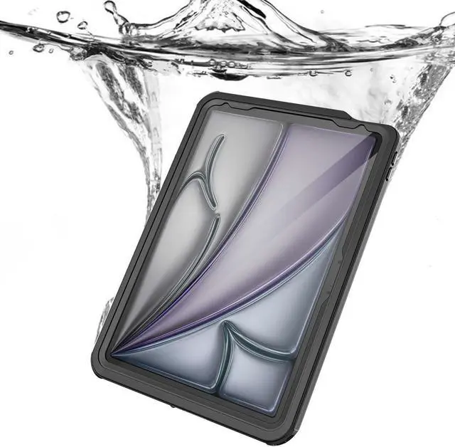 Alt view image 4 of 5 - Sahara - Oasis Series Waterproof Case for iPad Air 13" (M2 2024/M3 2025), Clear/Black, (TB00417)