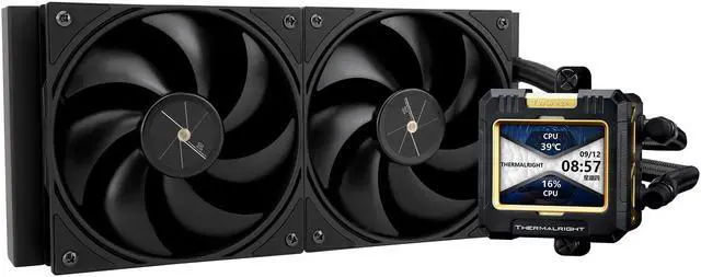 Main image of Thermalright FW240 Black CPU AIO Cooler,PC 240 Specification Water Cooler System,IPS LCD Screen with 320*240 Resolution,for AM5&Intel LGA1700/1851,High Performance Pump,Comes with 2.4-inch LCD Display