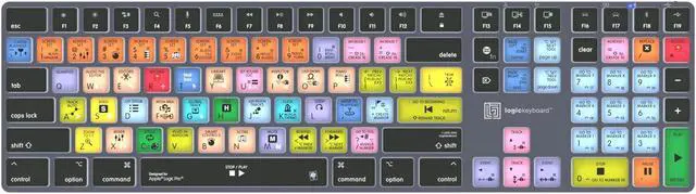 Main image of Logickeyboard 'Titan' Wireless Backlit Designed for Composing in Logic Pro  p/n LKB-LOGXP2-TM-US