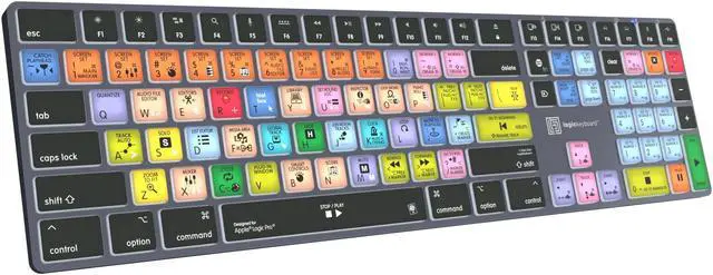 Alt view image 3 of 5 - Logickeyboard 'Titan' Wireless Backlit Designed for Composing in Logic Pro  p/n LKB-LOGXP2-TM-US