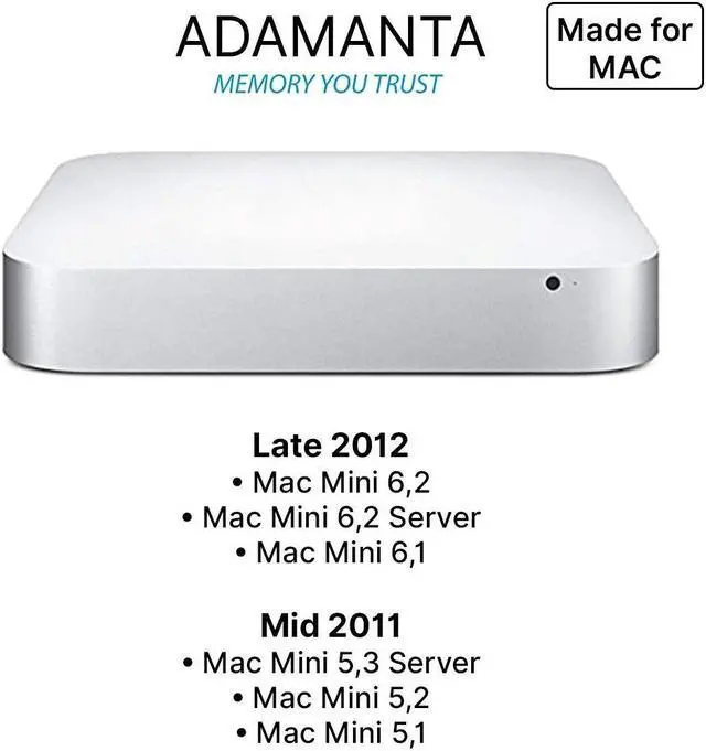 Alt view image 4 of 4 - Adamanta 16GB (2x8GB) Apple Memory Upgrade DDR3L 1600MHz SODIMM Compatible for iMac (Mid 2011, Late 2012, Early/Late 2013, Late 2014, Mid 2015), MacBook Pro (Early/Late 2011, Mid 2012), Mac Mini RAM