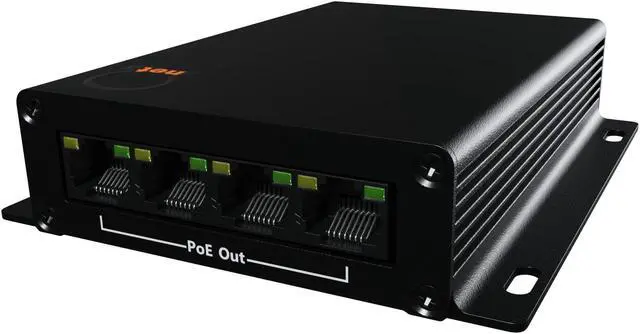 Alt view image 4 of 5 - High Distance 4 Port 1000m 3280ft PoE LAN Extender Over Twisted UTP kit BNC or Copper Wire - PoE Camera or Any Remote Ethernet Device Repeater Booster Bridge - PoE Distance 500m - BNC Adapter in Set