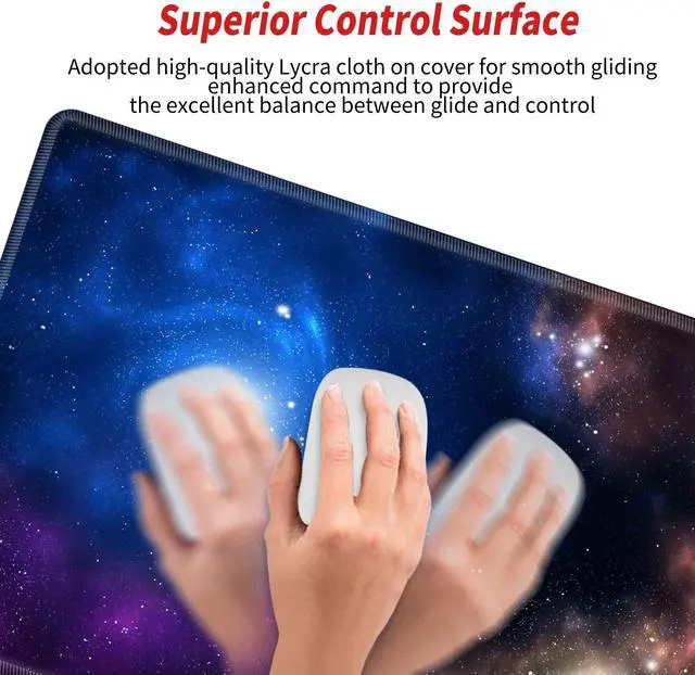 Alt view image 5 of 5 - 36x24 Desk Mat Gaming Mouse Pad XXXL Large Mousepad Giant Desk Pad Galaxy Mouse Mat Huge Oversized Computer Mat for Wireless Mouse Work Office