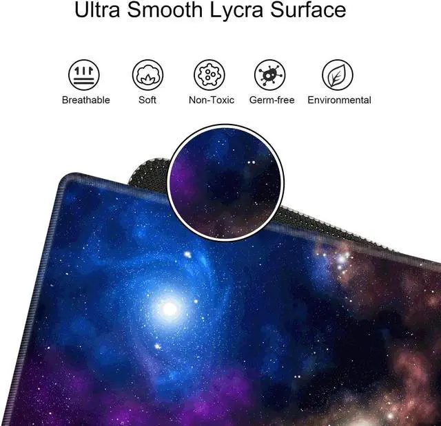 Alt view image 4 of 5 - 36x24 Desk Mat Gaming Mouse Pad XXXL Large Mousepad Giant Desk Pad Galaxy Mouse Mat Huge Oversized Computer Mat for Wireless Mouse Work Office