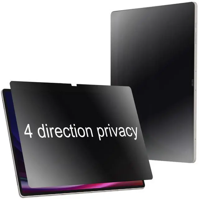 Main image of BWEDXEZ 360 Degree Matte Privacy Screen Protector For Samsung Galaxy Tab S9 2023/Tab S8 2022/Tab S7 2020/Tab A9 Plus 2023 11 inch/Tab S9 FE 2023 10.9 inch Anti-Glare Anti-Spy 4 Sides Soft Film