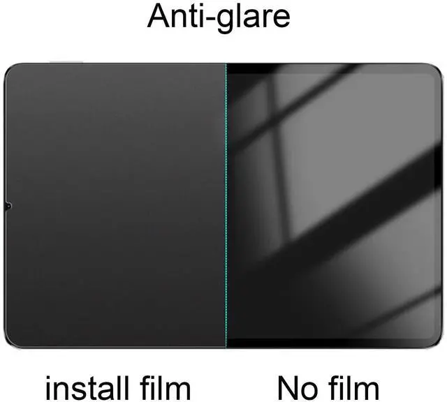 Alt view image 4 of 5 - BWEDXEZ 360 Degree Matte Privacy Screen Protector For Samsung Galaxy Tab S9 2023/Tab S8 2022/Tab S7 2020/Tab A9 Plus 2023 11 inch/Tab S9 FE 2023 10.9 inch Anti-Glare Anti-Spy 4 Sides Soft Film