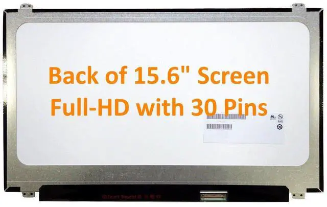 Alt view image 3 of 5 - FULLCOM New LCD Replacement Screen FHD 1920x1080 (Non Touch) 15.6 Inch NT156FHM-N41 (with Brackets) 30 Pin Matte for Dell Inspiron 7567 for Laptop/Display/Screen/LCD Application