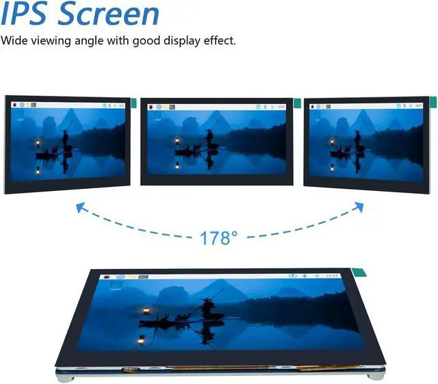 Alt view image 4 of 5 - FREENOVE 4.3 Inch Touchscreen Monitor for Raspberry Pi 5 4 B 3 B+ A+, 800x480 Pixel IPS Display, 5-Point Touch Capacitive Screen, Driver-Free MIPI DSI Port