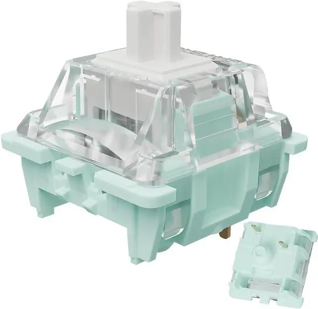 Main image of Gateron Jade Series Pre-Lubed Linear White Keyboard Switch,3-Pin 38gf Double Spring Switch,for MX Gaming Mechanical Keyboard(Jade White,108PCS)